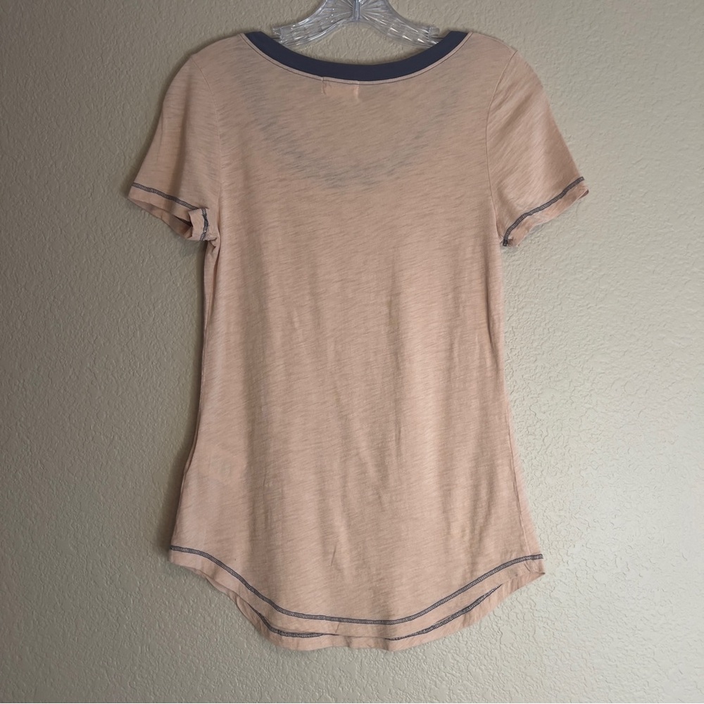 t.la Anthropologie Nude Pink Scoop Neck Top Sz XS - Picture 8 of 10